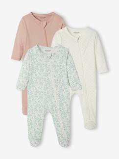 Bebé-Lote de 3 pijamas de punto para bebé