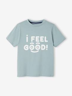 Niño-Camiseta de manga corta con mensaje niño