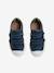 Zapatillas de piel para niño especial autonomía AZUL OSCURO LISO+BLANCO CLARO LISO 