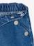 Short vaquero con botones fantasía para niña AZUL OSCURO LAVADO 