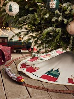 Textil Hogar y Decoración-Decoración-Pequeña decoración-Alfombra de árbol de Navidad Tren