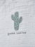 Saquito especial verano de gasa de algodón orgánico* Cactus BLANCO CLARO ESTAMPADO 