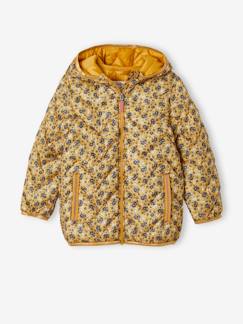 Niña-Abrigos y chaquetas-Chaqueta acolchada ligera con capucha y motivos irisados, para niña