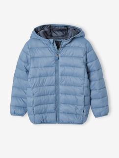Niño-Abrigos y chaquetas-Chaqueta acolchada ligera con capucha y relleno de poliéster reciclado, para niño