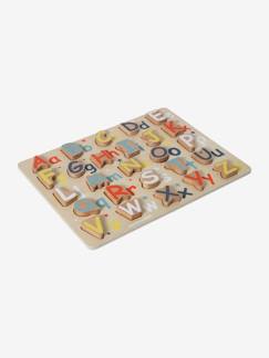 Ecorresponsables-Juguetes-Puzzle Alfabeto mayúsculas/minúsculas de madera FSC®