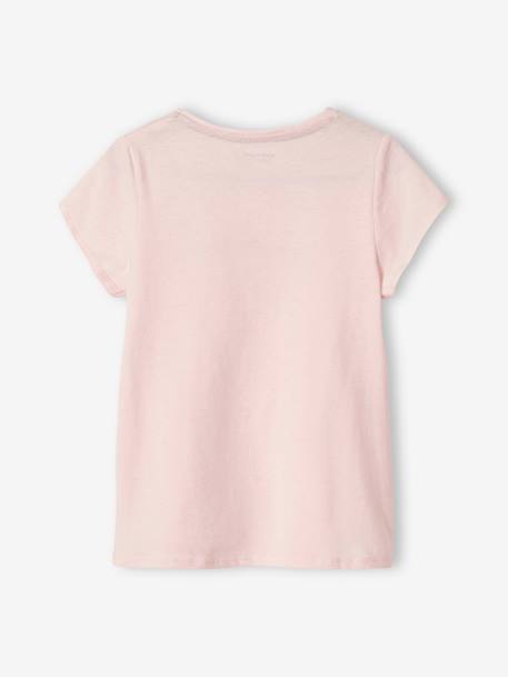 Camiseta con mensaje, para niña AMARILLO CLARO LISO CON MOTIVO+AZUL OSCURO LISO CON MOTIVOS+azul pálido+BLANCO CLARO LISO CON MOTIVOS+coral+crudo+ROJO CLARO LISO CON MOTIVOS+rosa chicle+ROSA CLARO LISO CON MOTIVOS+verde pino 