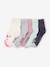 Pack de 5 pares de calcetines medianos Unicornios BLANCO CLARO BICOLOR/MULTICOLO 