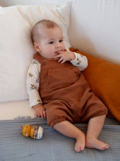 Bebé-Peto para bebé recién nacido de gasa de algodón forrado