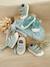Zapatillas deportivas de lona con tiras autoadherentes bebé niña AZUL CLARO ESTAMPADO+BLANCO CLARO LISO CON MOTIVOS+multicolor 