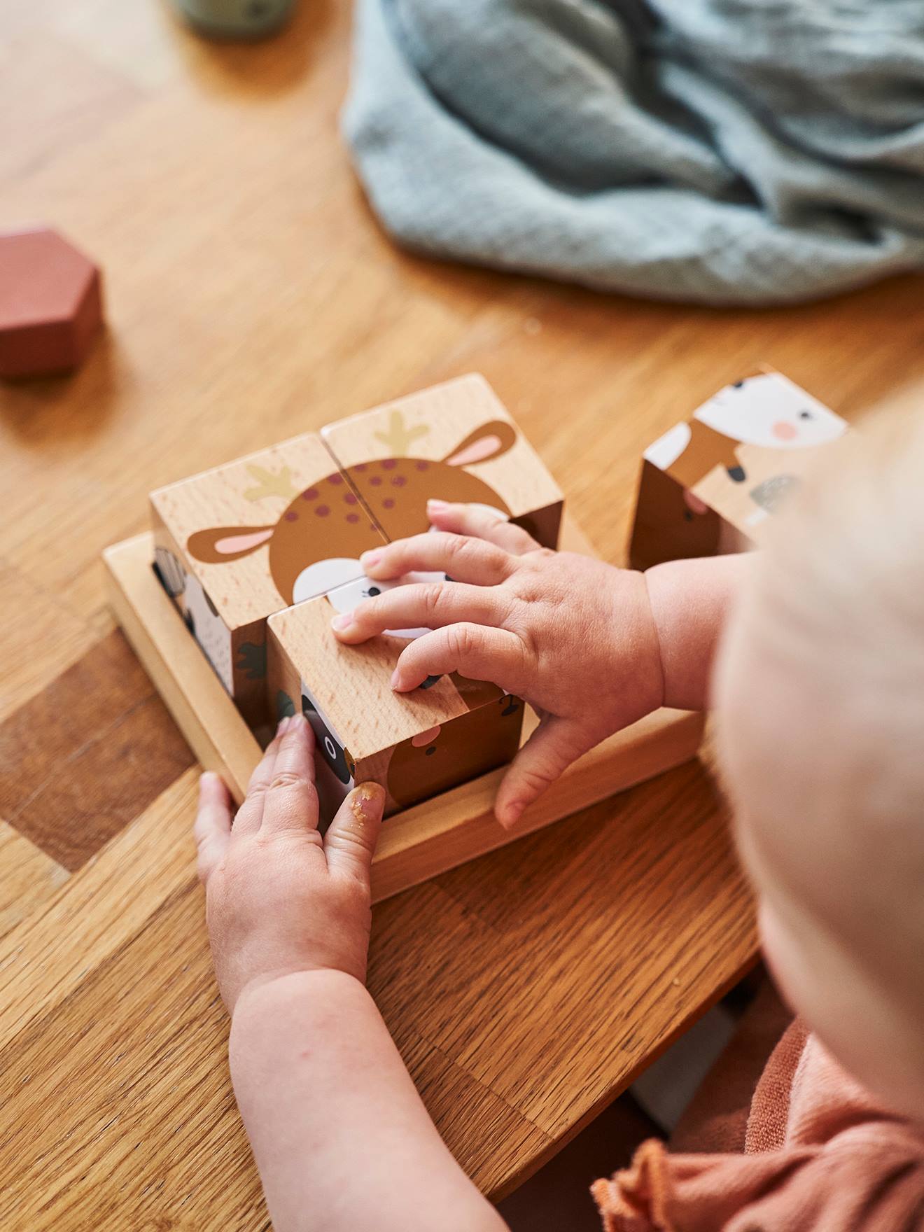 Cubo complejo El juego de puzzle natural orgánico para el bebé y los niños  : juguete de madera -  España