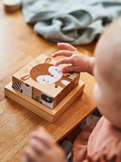 Juguetes-Juegos educativos- Puzzles-Puzzle 4 cubos Bosque Encantado de madera FSC®