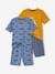 Pack de 2 pijama con shorts Ballenas Oeko-Tex®, para niño AMARILLO MEDIO LISO CON MOTIVO 