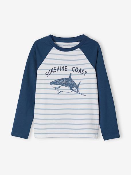 Lote pijama + pijama con short Océano Oeko-Tex®, para niño AZUL OSCURO LISO 