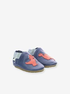 Calzado-Zapatillas de casa de piel ligera para bebé Dino Time ROBEEZ©