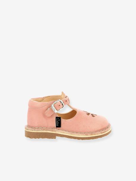Sandalias bebé Bimbo 2 ASTER® primeros pasos MARRON CLARO LISO+ROSA CLARO LISO 