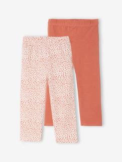 Niña-Leggings-Pack de 2 leggings corsarios para niña