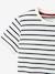 Camiseta de manga corta y estilo marinero para niño AZUL FUERTE A RAYAS+rayas amarillas+VERDE MEDIO A RAYAS 
