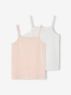 Niña-Ropa interior-Camisetas y Tops de interior-Lote de 2 sujetadores top lisos para niña Oeko-Tex®
