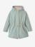 Parka con capucha 3 en 1 con relleno de poliéster reciclado, para niña ROSA OSCURO LISO CON MOTIVOS+VERDE MEDIO LISO CON MOTIVOS 
