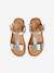 Sandalias de piel para niña AMARILLO CLARO METALIZADO+plata+ROSA MEDIO METALIZADO 