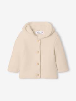 Bebé-Sudaderas, jerséis y chaquetas de punto-Cárdigan de punto tricot con capucha, para bebé
