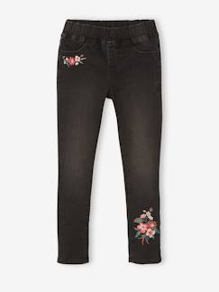 Niña-Pantalones-Treggings bordados MorphologiK "waterless" para niña, ancho de caderas Estándar