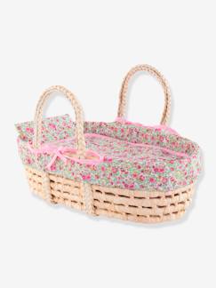 Juguetes-Muñecas y muñecos-Muñecos y accesorios-Capazo trenzado con ropa de cama - COROLLE