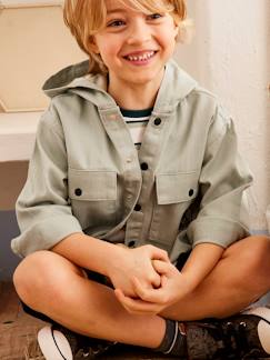 Niño-Camisas-Camisa con capucha y automáticos, para niño