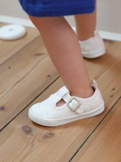 Calzado-Calzado bebé (17-26)-El bebé camina niña (19-26)-Bailarinas, babies -Zapatos tipo babies de lona, para bebé niña