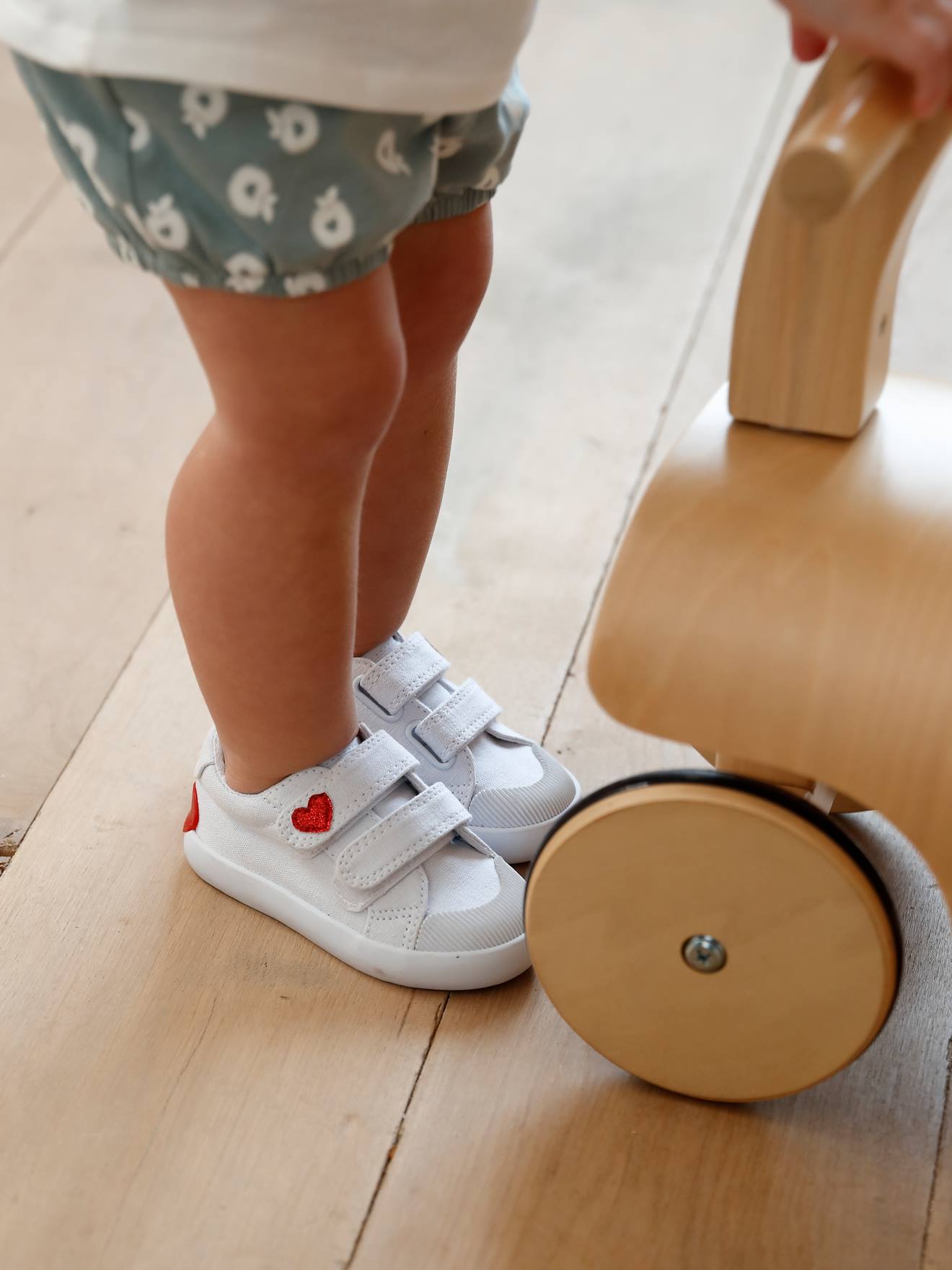 Zapatillas deportivas de lona con tiras autoadherentes bebé niña -  multicolor