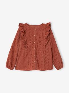 Niña-Blusa de bordado inglés para niña