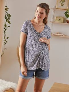 Ropa Premamá-Camisetas y tops embarazo-Camiseta blusa para embarazo y lactancia