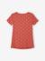 Camiseta de piezas cruzadas, para embarazo y lactancia ROJO MEDIO ESTAMPADO 