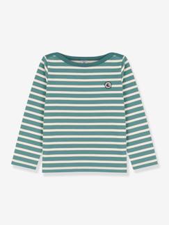 Niña-Camisetas-Jersey estilo marinero de algodón PETIT BATEAU