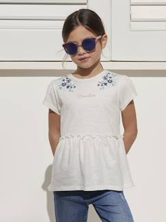 Niña-Gafas de sol con montura de purpurina, para niña