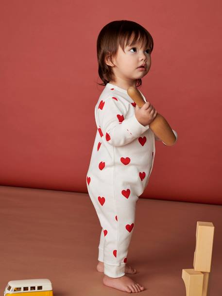 Bebé-Pelele Corazones de algodón orgánico para bebé PETIT BATEAU