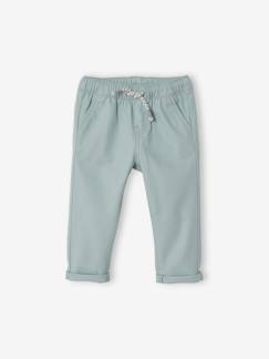 Pantalones y Vaqueros-Pantalón de tela con cintura elástica, para bebé niño