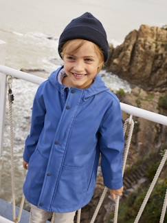 Niño-Abrigos y chaquetas-Impermeables y cortavientos-Chubasquero marinero con capucha y forro, para niño