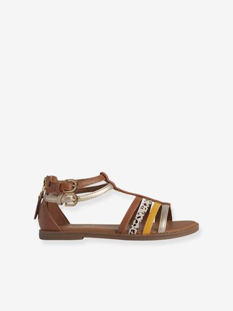 Sandalias J S. Karly G. D - GBK GEOX® MARRON MEDIO LISO+NEGRO OSCURO LISO 