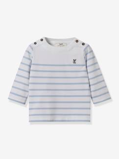 Bebé-Camisetas-Camiseta de estilo marinero para bebé - algodón bio CYRILLUS