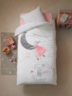 Textil Hogar y Decoración-Ropa de cama niños-Conjunto de funda nórdica + funda de almohada para bebé TO THE MOON Oeko-Tex®