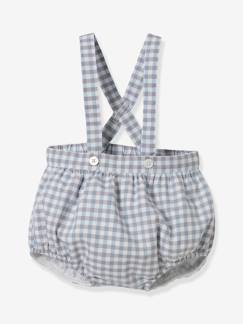 Bebé-Shorts-Pantalón bombacho de tejido vichy para bebé CYRILLUS