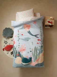 Textil Hogar y Decoración-Ropa de cama niños-Conjunto de funda nórdica + funda de almohada infantil OCÉANO Oeko-Tex®