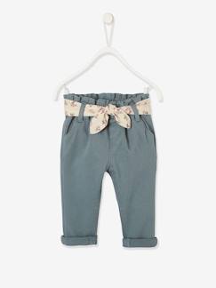 Bebé-Pantalón con cinturón de tejido, para bebé