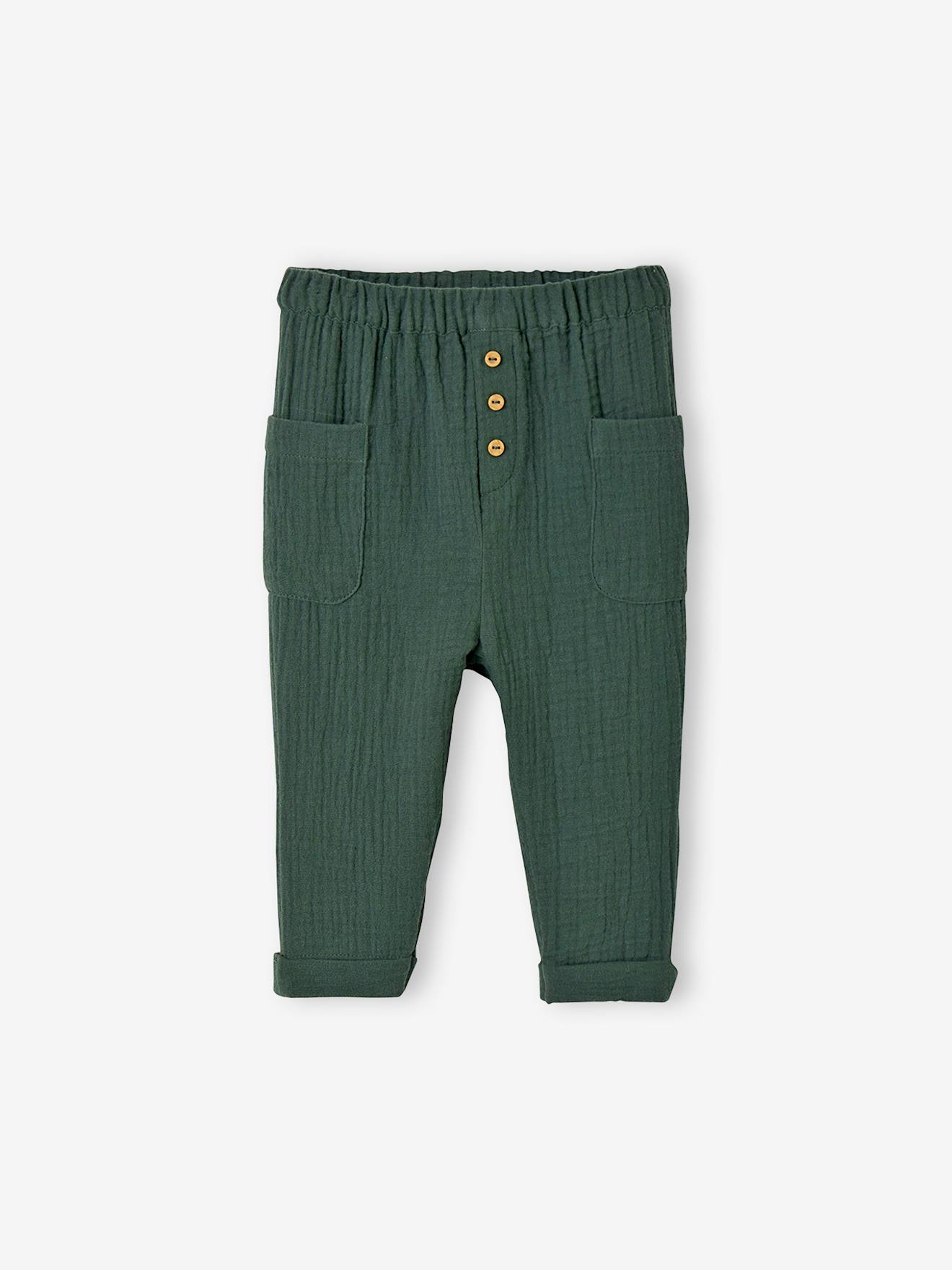 Pantalones bebé Verde - Vaqueros, treggings y pantalones para bebés niñas y  niños - vertbaudet