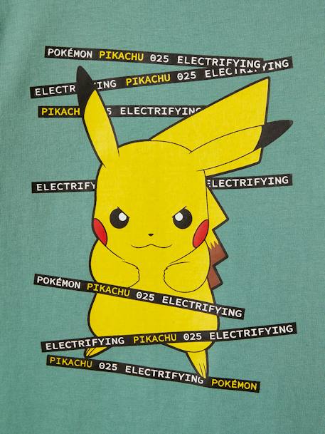 Camiseta Pokémon® VERDE MEDIO LISO CON MOTIVOS 