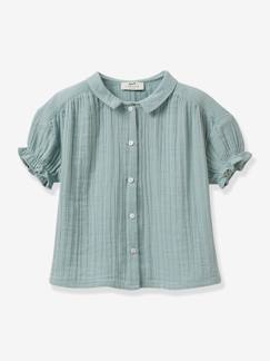 Niña-Camisas y Blusas-Blusa para Niña de gasa de algodón CYRILLUS