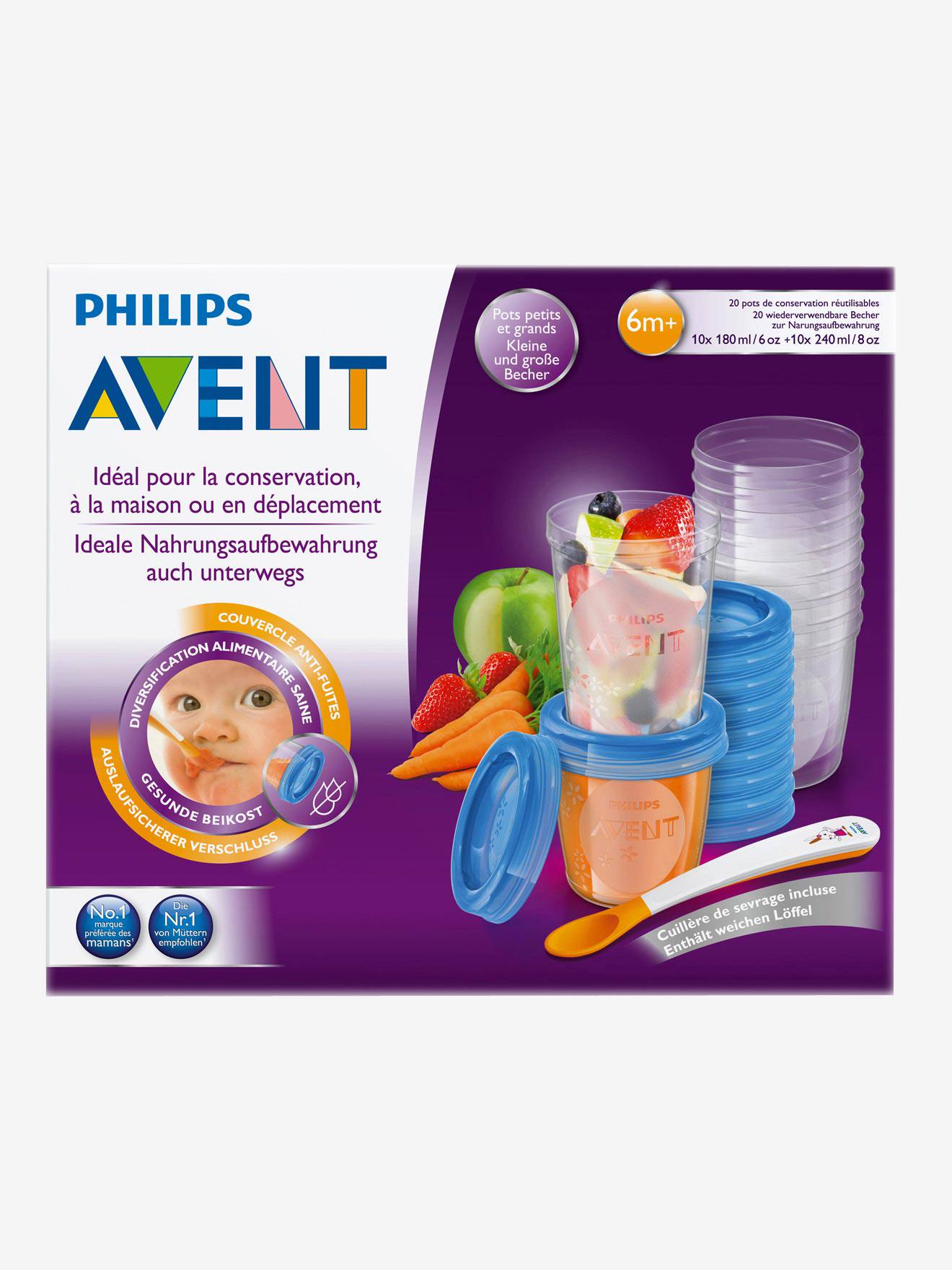 Frascos De Conservacion Para Comida Philips Avent Sin Bpa Transparente Philips Avent