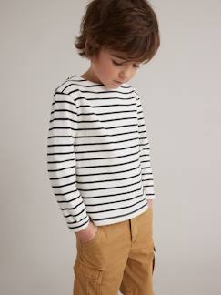 Niño-Camisetas y polos-Camisetas-Camiseta de estilo marinero para niño - algodón bio CYRILLUS