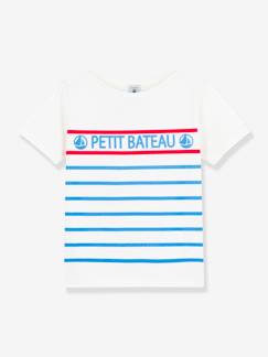 Niño-Camisetas y polos-Camisetas-Camiseta de manga corta de algodón para niño PETIT BATEAU